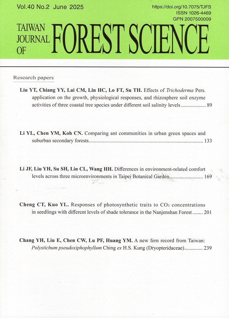台灣林業科學－40卷第02期(114/06)