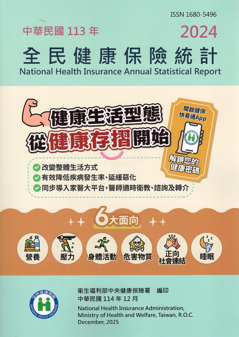 全民健康保險統計－中華民國113年(附光碟)