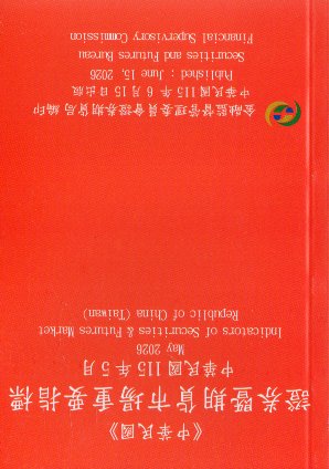 證券暨期貨市場重要指標─中華民國115年05月